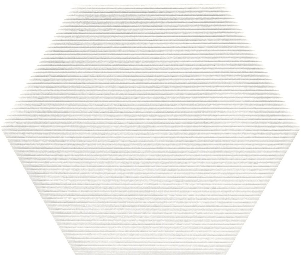 Керамическая плитка Natucer Art Miro Hex.Rampa Moon, цвет белый, поверхность сатинированная, прямоугольник, 114x130