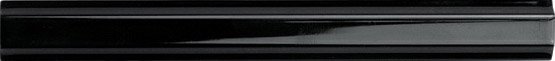 Бордюры Adex ADNE5419 Listelo Clasico Negro, цвет чёрный, поверхность глянцевая, прямоугольник, 17x150