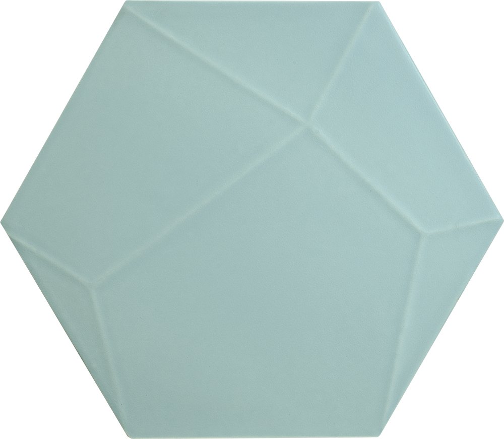 Декоративные элементы Tagina Details Hex Venis Aqua 9EF37HV, цвет голубой, поверхность матовая, прямоугольник, 420x364