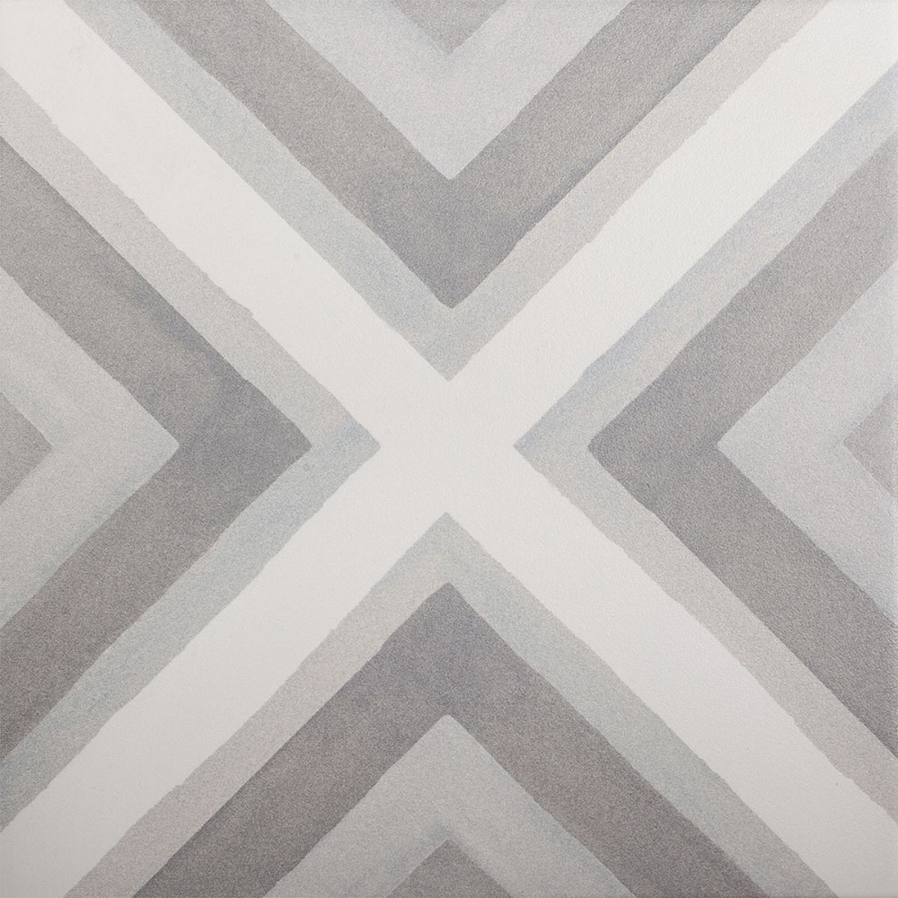 Керамогранит Decocer Aquarel Grey, цвет серый, поверхность матовая, квадрат, 200x200