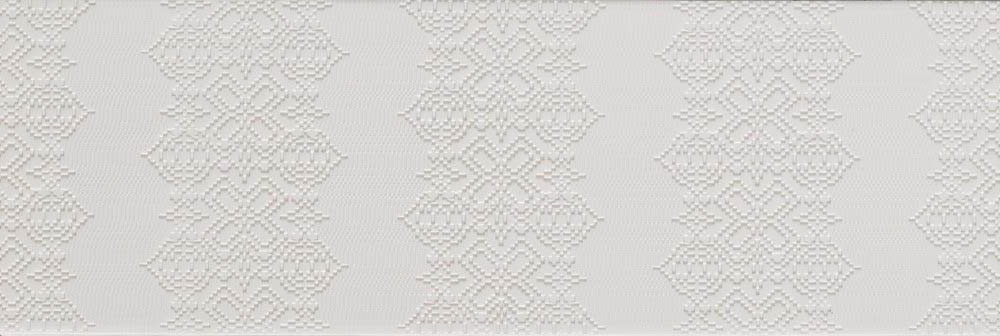 Керамогранит Mutina Garland relief Bianco PUBG01, цвет белый, поверхность матовая, прямоугольник, 180x540