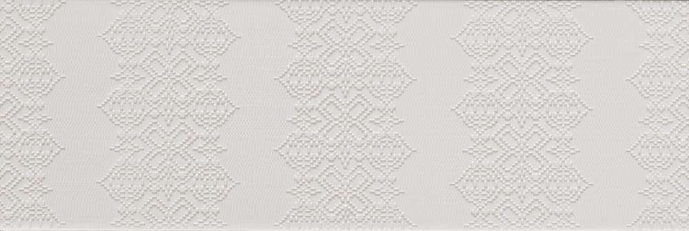 Керамогранит Mutina Garland relief Bianco PUBG01, цвет белый, поверхность матовая, прямоугольник, 180x540