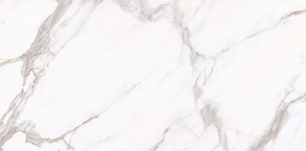 Керамогранит Caramelle Mosaic Marble Statuario Calacatta Pol, цвет белый серый, поверхность глянцевая полированная, прямоугольник, 600x1200