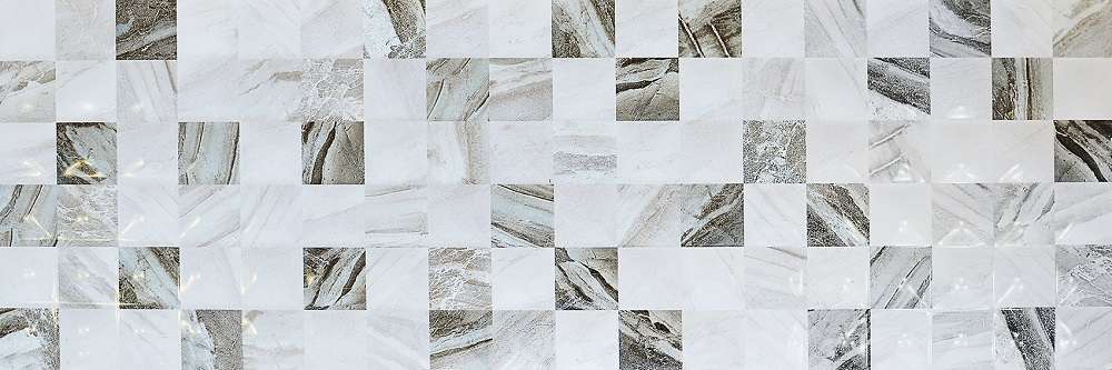 Керамическая плитка Kerasol Persia Mosaico Perla Rectificado, цвет серый, поверхность глянцевая, прямоугольник, 300x900