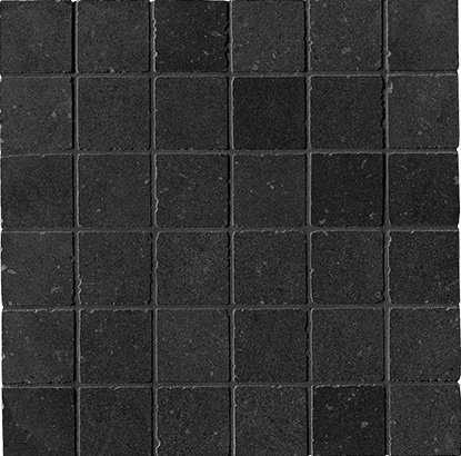 Мозаика Fap Nux Dark Gres Macromosaico Anticato, цвет серый тёмный, поверхность матовая, квадрат, 300x300
