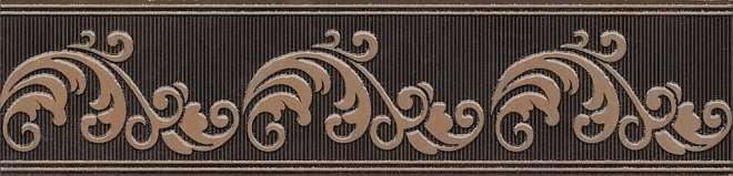 Бордюры Kerama Marazzi Бордюр Версаль AD\B399\SG929720R, цвет коричневый, поверхность матовая, прямоугольник, 70x300
