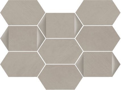 Мозаика Vallelunga Segni Terra Esag Dec 6000548, цвет серый, поверхность структурированная, прямоугольник, 260x350