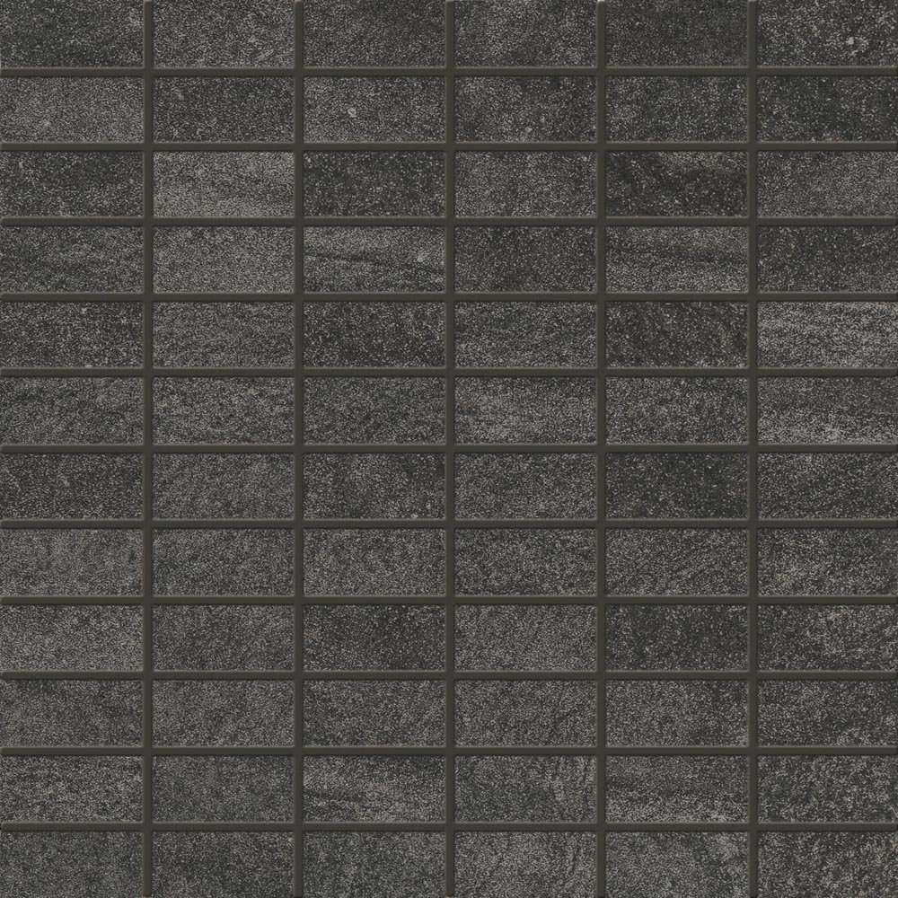 Мозаика Piemme Purestone Mosaico Antracite Nat. Ret. 00541, цвет чёрный, поверхность матовая, квадрат, 300x300