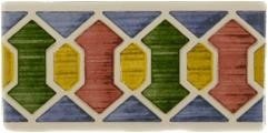 Бордюры Vives Aranda Listelo Farnesio, цвет разноцветный, поверхность глянцевая, прямоугольник, 65x130
