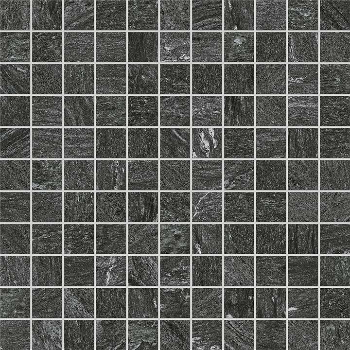 Мозаика Novabell Mosaico Graphite ETN 222K, цвет чёрный, поверхность матовая, квадрат, 300x300
