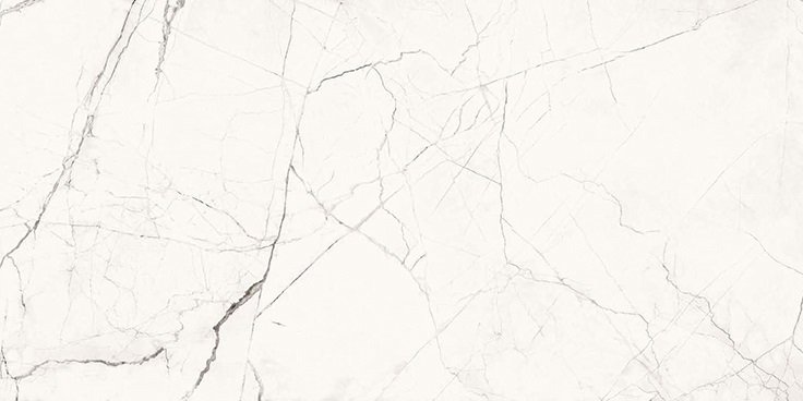 Широкоформатный керамогранит Imola The Room Stavp6260lp, цвет белый, поверхность матовая, прямоугольник, 1200x2600