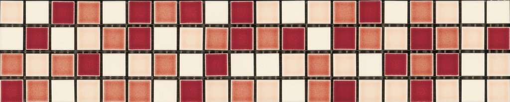 Мозаика Bardelli Bardelli Arlecchino 103, цвет красный, поверхность глянцевая, прямоугольник, 80x400