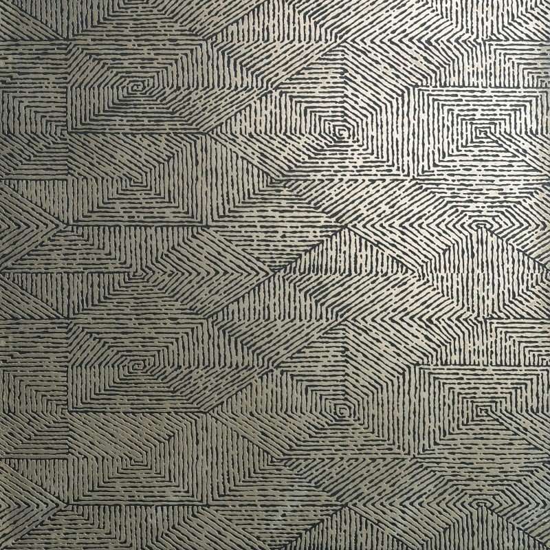 Керамогранит Petracers Trama D'Autore Nero, цвет серый, поверхность сатинированная, квадрат, 600x600