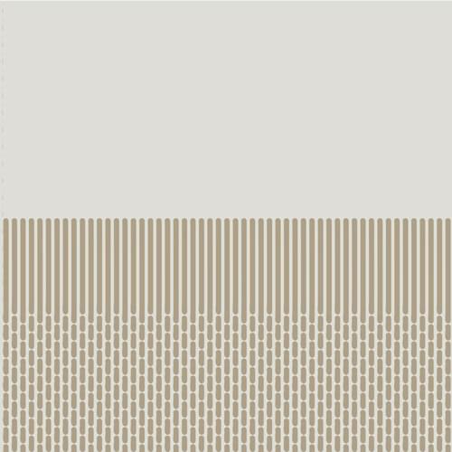 Керамогранит Mutina Tape Grainy Half Brown Reta55, цвет белый коричневый, поверхность матовая рельефная, квадрат, 205x205