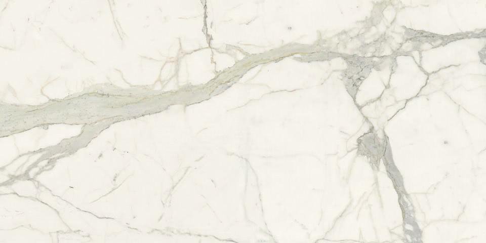 Широкоформатный керамогранит FMG Marmi White Calacatta Silky SY315332MF6, цвет белый, поверхность сатинированная, прямоугольник, 1500x3000