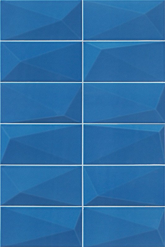 Керамическая плитка Mainzu Diamond Sapphire, цвет синий, поверхность глянцевая, кабанчик, 100x200