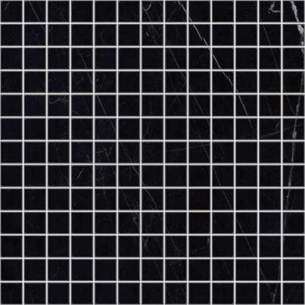 Мозаика FMG Black Marquinia Mosaico Lucidato LU30761, цвет чёрный, поверхность полированная, квадрат, 300x300