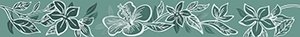 Бордюры Керлайф Elissa Fiore Mare, цвет бирюзовый, поверхность глянцевая, прямоугольник, 62x505