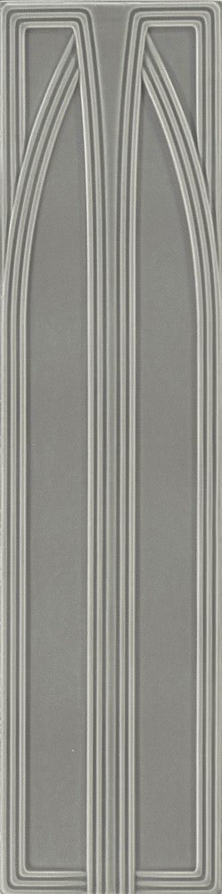 Декоративные элементы Grazia Epoque Belvedere Grey Craquele BEL4, цвет серый, поверхность глянцевая, прямоугольник, 200x800
