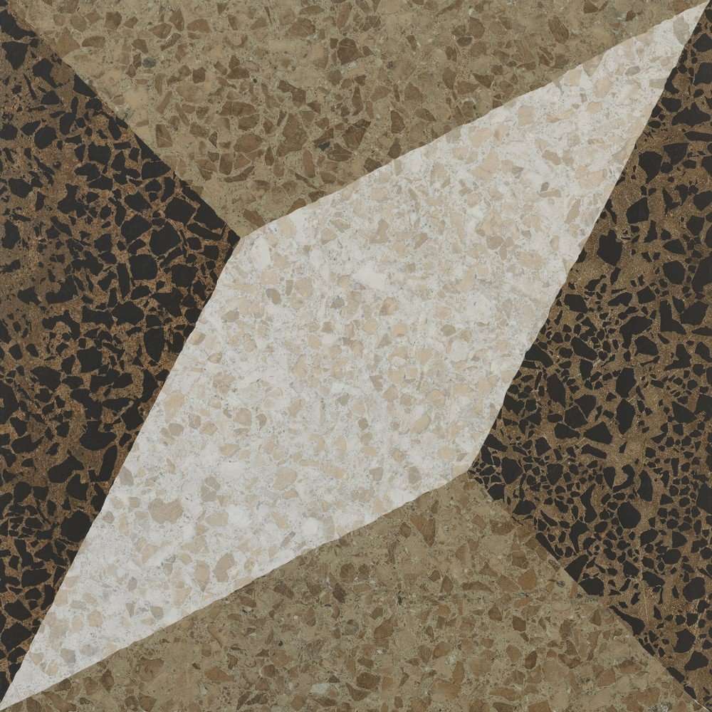 Декоративные элементы Settecento Accademia Decoro Rombo Beige/Caramel/Caffe, цвет коричневый, поверхность матовая, квадрат, 478x478