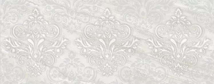 Декоративные элементы Sina Tile Palasio Flower Grey, цвет серый, поверхность глянцевая, прямоугольник, 300x750
