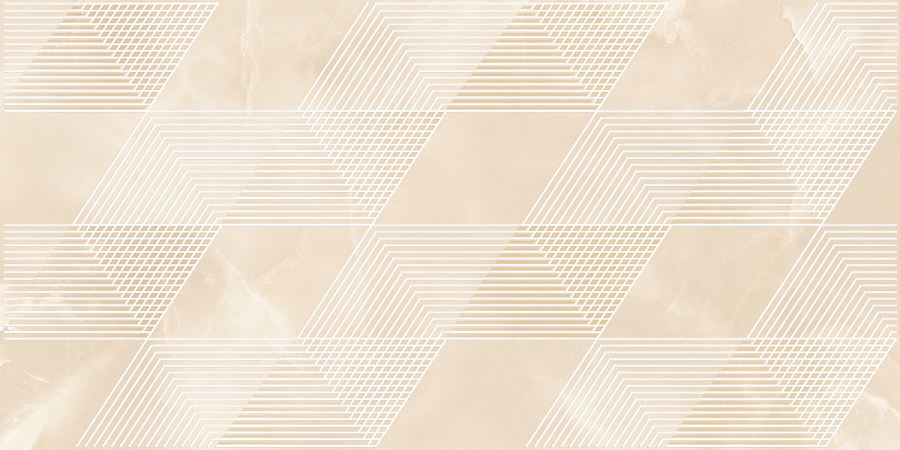 Декоративные элементы Azori Opale Beige Geometria, цвет бежевый, поверхность глянцевая, прямоугольник, 320x630