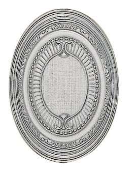 Вставки El Molino Hermes Plata-Perla Medallon, цвет серый, поверхность матовая, прямоугольник, 140x100