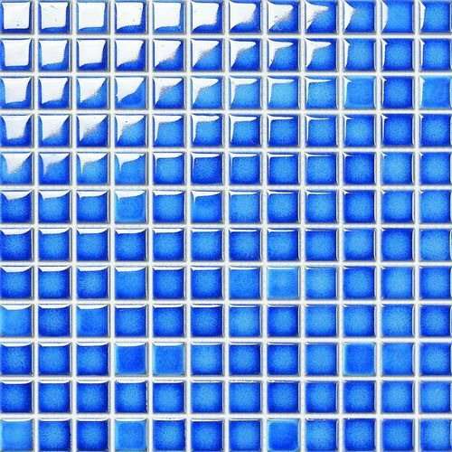Мозаика NS Mosaic PW2323-09, цвет голубой, поверхность глянцевая, квадрат, 300x300