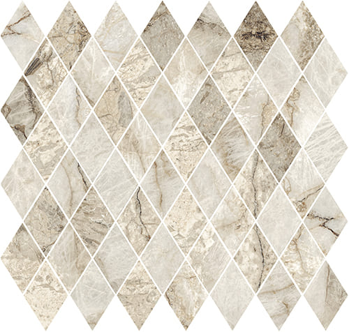 Мозаика La Fabbrica Gemstone Rombo Desert Lap 179153, цвет бежевый, поверхность лаппатированная, ромб, 300x300