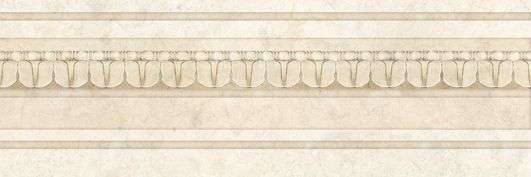 Бордюры Europa Ceramica Crema Marfil Antique Losanga, цвет бежевый, поверхность глянцевая, прямоугольник, 150x450