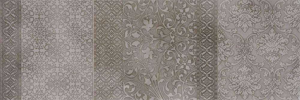 Декоративные элементы Serra Incanto Anthracite Decor, цвет серый, поверхность глянцевая, прямоугольник, 300x900