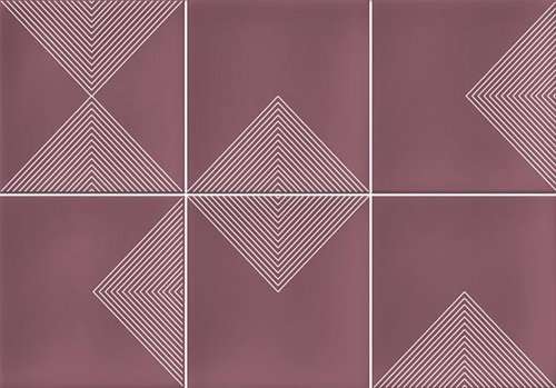 Керамическая плитка Vives Hanami Meguro Marsala VIV-HAN-047, цвет розовый, поверхность глянцевая, прямоугольник, 230x335
