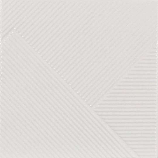 Керамическая плитка  Shapes 3 Stripes Mix Glacier 187558, цвет белый, поверхность сатинированная, квадрат, 250x250