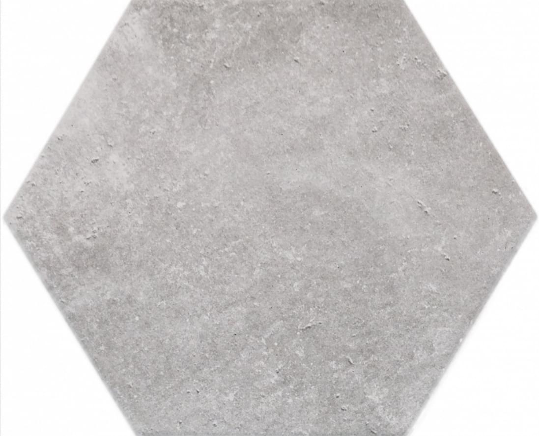 Керамогранит Monopole Dakota Grey, цвет серый, поверхность матовая, шестиугольник, 200x240