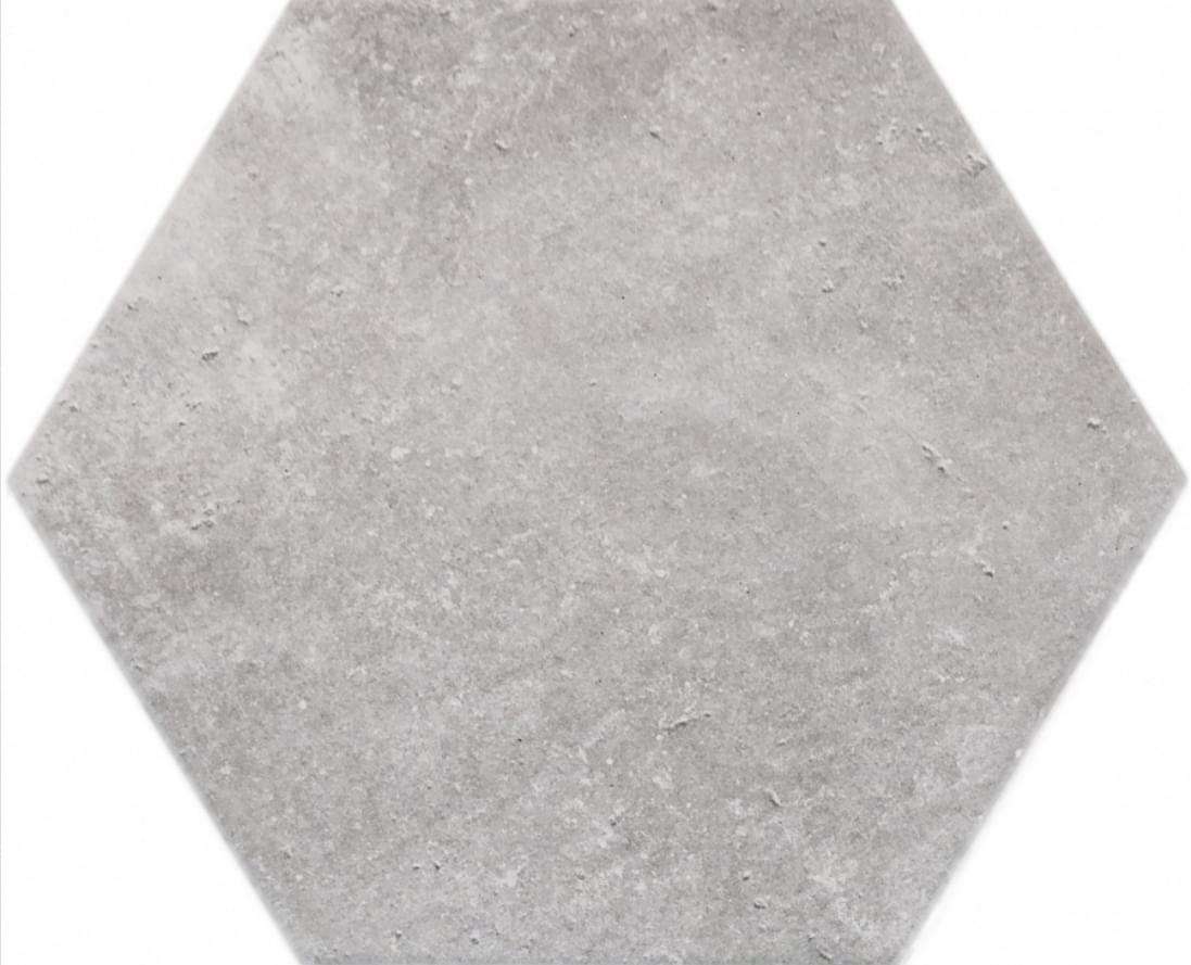 Керамогранит Monopole Dakota Grey, цвет серый, поверхность матовая, шестиугольник, 200x240