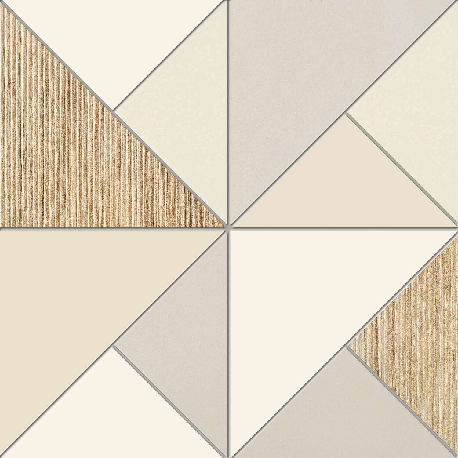 Декоративные элементы Tubadzin Blanca Modern, цвет белый, поверхность глянцевая, квадрат, 298x298