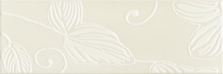 Декоративные элементы Domino Anya Decor Flower Cream, цвет бежевый, поверхность глянцевая, прямоугольник, 200x600