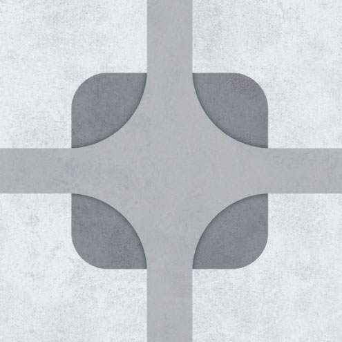 Керамогранит Heralgi Mesh Lembert Grey, цвет серый, поверхность матовая, квадрат, 200x200