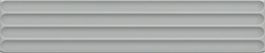 Керамическая плитка DNA Plinto In Grey Matt, цвет серый, поверхность матовая рельефная, прямоугольник, 107x542