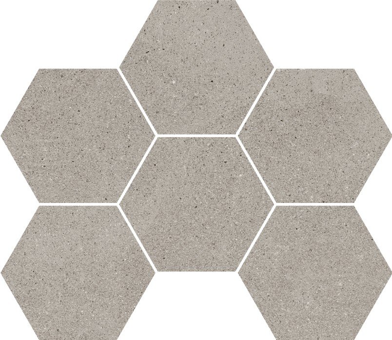 Мозаика Cersanit Lofthouse Серый LS6O096, цвет серый, поверхность матовая, шестиугольник, 283x246