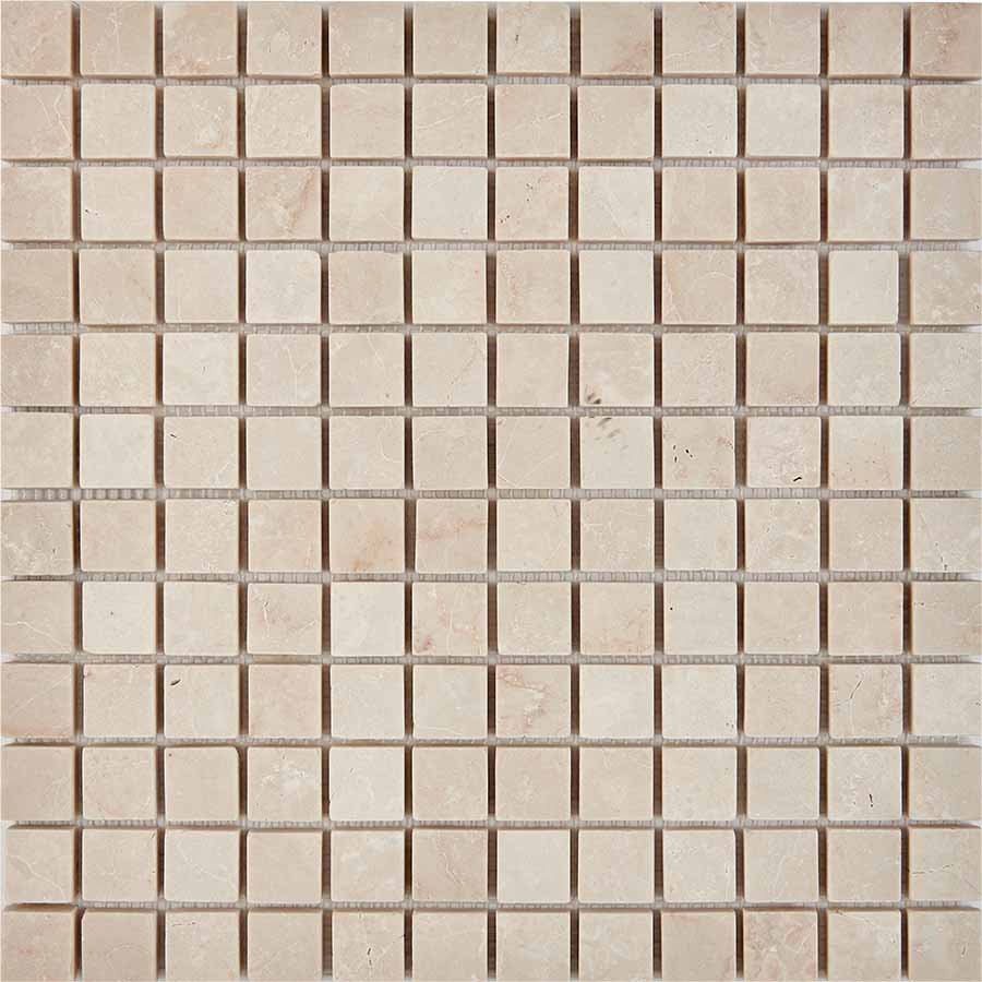 Мозаика Pixel Mosaic PIX235 Мрамор (23x23 мм), цвет бежевый, поверхность матовая, квадрат, 305x305