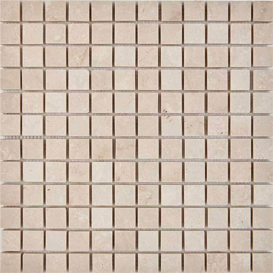 Мозаика Pixel Mosaic PIX235 Мрамор (23x23 мм), цвет бежевый, поверхность матовая, квадрат, 305x305