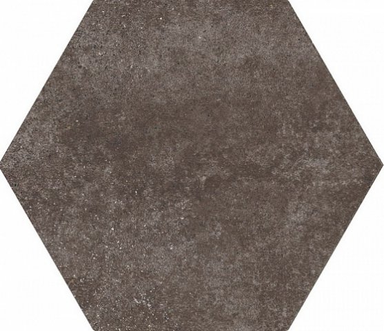 Керамогранит Equipe Hexatile Cement Mud 22097, цвет коричневый, поверхность матовая, шестиугольник, 175x200