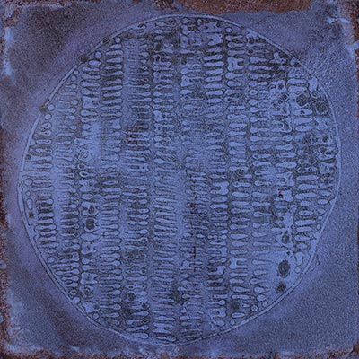 Керамогранит Vives Luca Carlo Marino-B, цвет синий, поверхность матовая, квадрат, 200x200