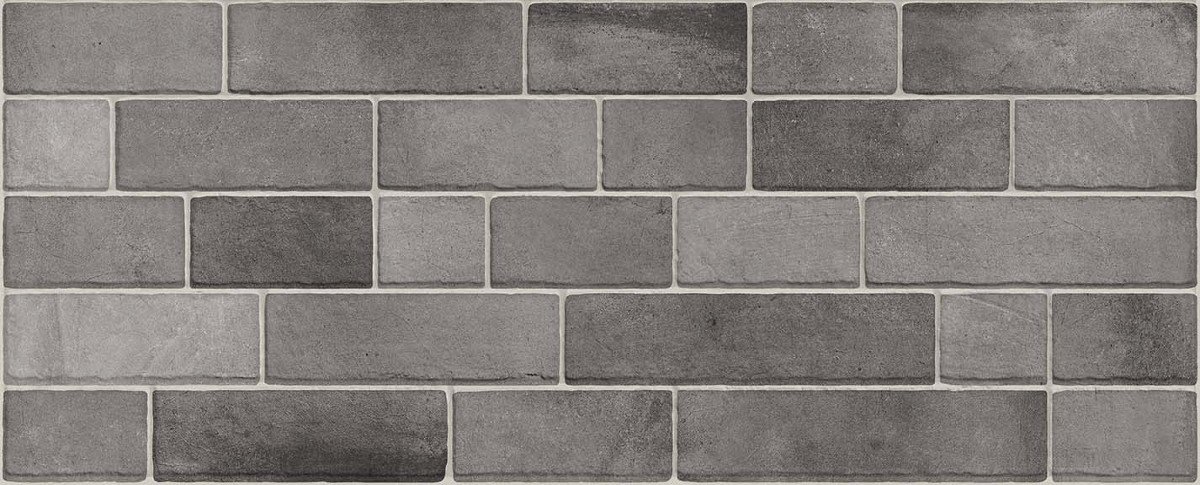 Керамическая плитка Vives Marlon Grafito, цвет серый, поверхность матовая, под кирпич, 200x500