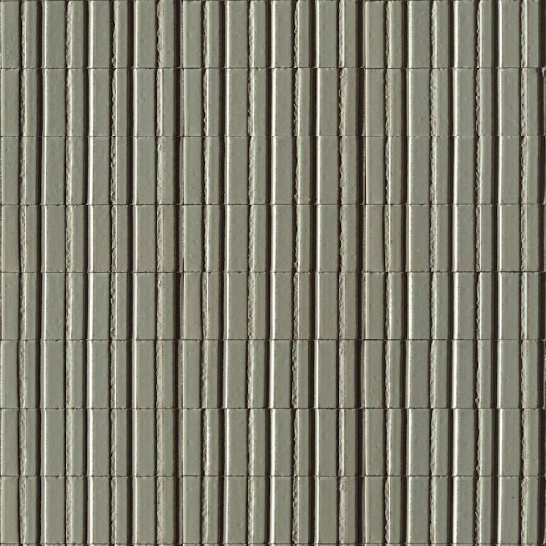 Керамическая плитка Ragno Glace Struttura 3D Raye Muschio Glossy RAEN, цвет серый, поверхность глянцевая рельефная, прямоугольник, 75x200