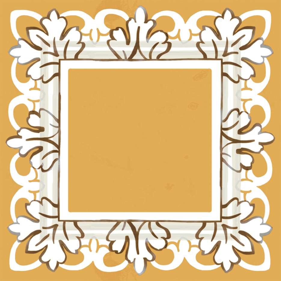 Декоративные элементы Kerama Marazzi Алмаш жёлтый глянцевый HGD\B525\TOB001, цвет жёлтый, поверхность глянцевая, квадрат, 98x98