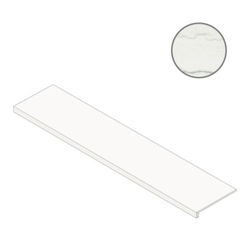Ступени Italon Charme Advance Platinum White Scalino 160 Front 620070002009, цвет белый, поверхность матовая, прямоугольник, 330x1600