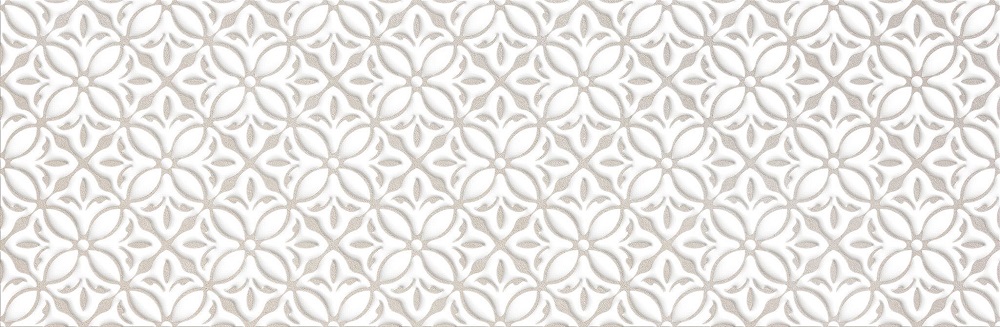 Декоративные элементы Saloni Decor Action Floris Crema, цвет бежевый, поверхность матовая, прямоугольник, 300x900
