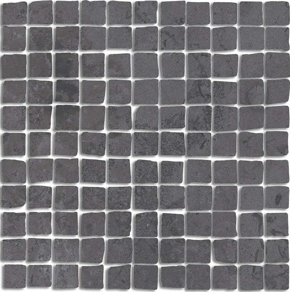 Мозаика Kerama Marazzi Про Лаймстоун Спакко Декор Мозаичный Серый Темный Матовый MBS001, цвет чёрный, поверхность матовая, квадрат, 200x200